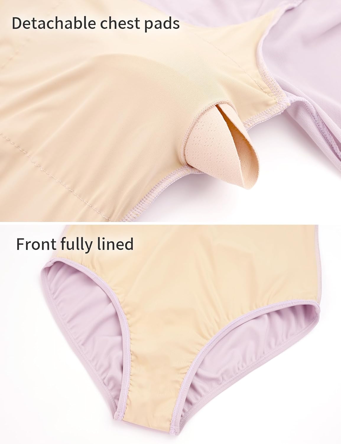 Women Ballet Leotard Long Sleeve, Back Kink Dance Bodysuits - Image 7