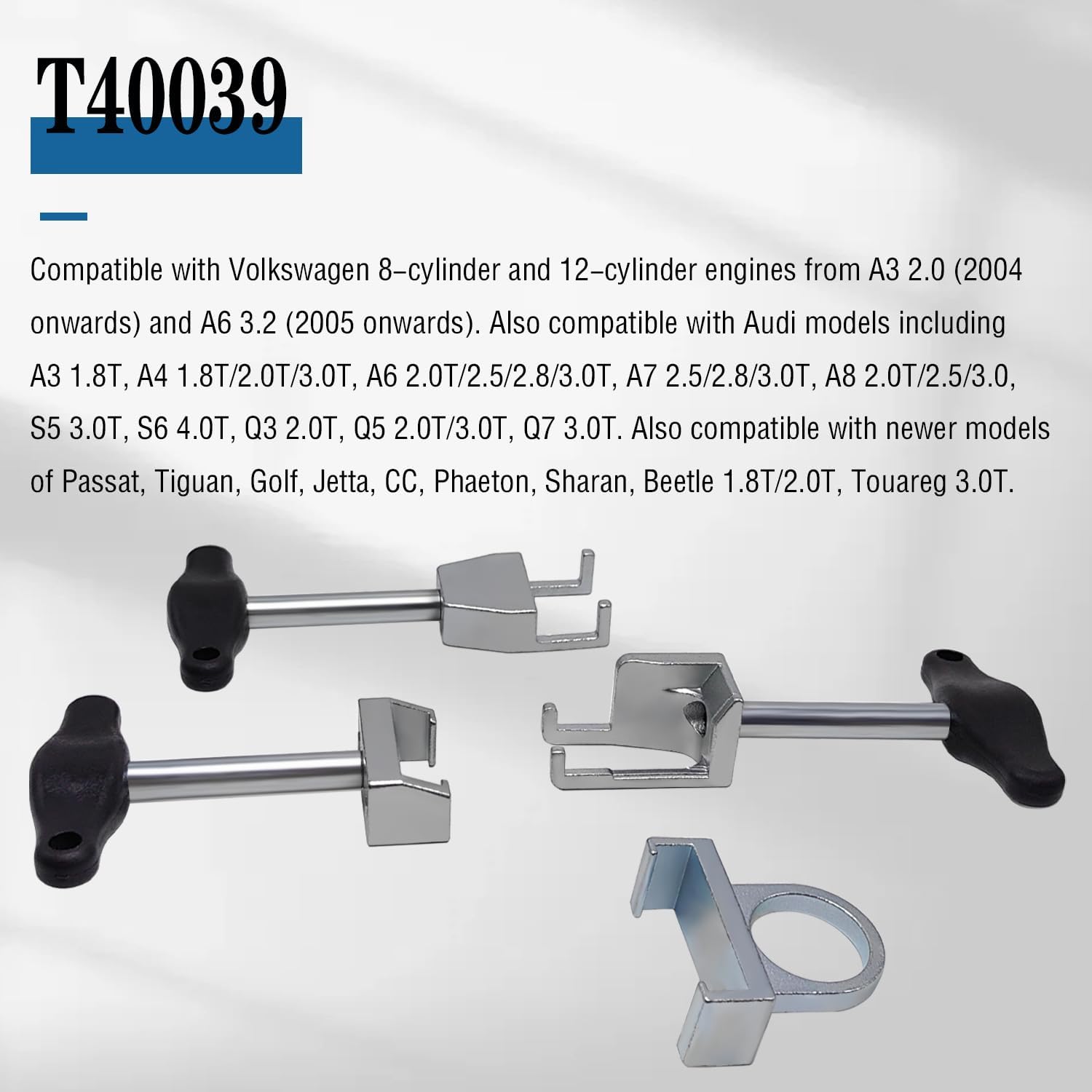 4PCS Spark Plug Ignition Coil Removal Puller Tool Kit Compatible with VW Audi T10094A T10095A T10166 T40039, Universal Kits Aluminum Alloy Spark Plug Cable Puller Automotive Repair Tools