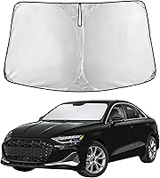 Vista 105 de EcoNour Parasol para parabrisas de camiones con bolsillo de almacenamiento Parasol reflectante de material 240T para protección contra rayos UV