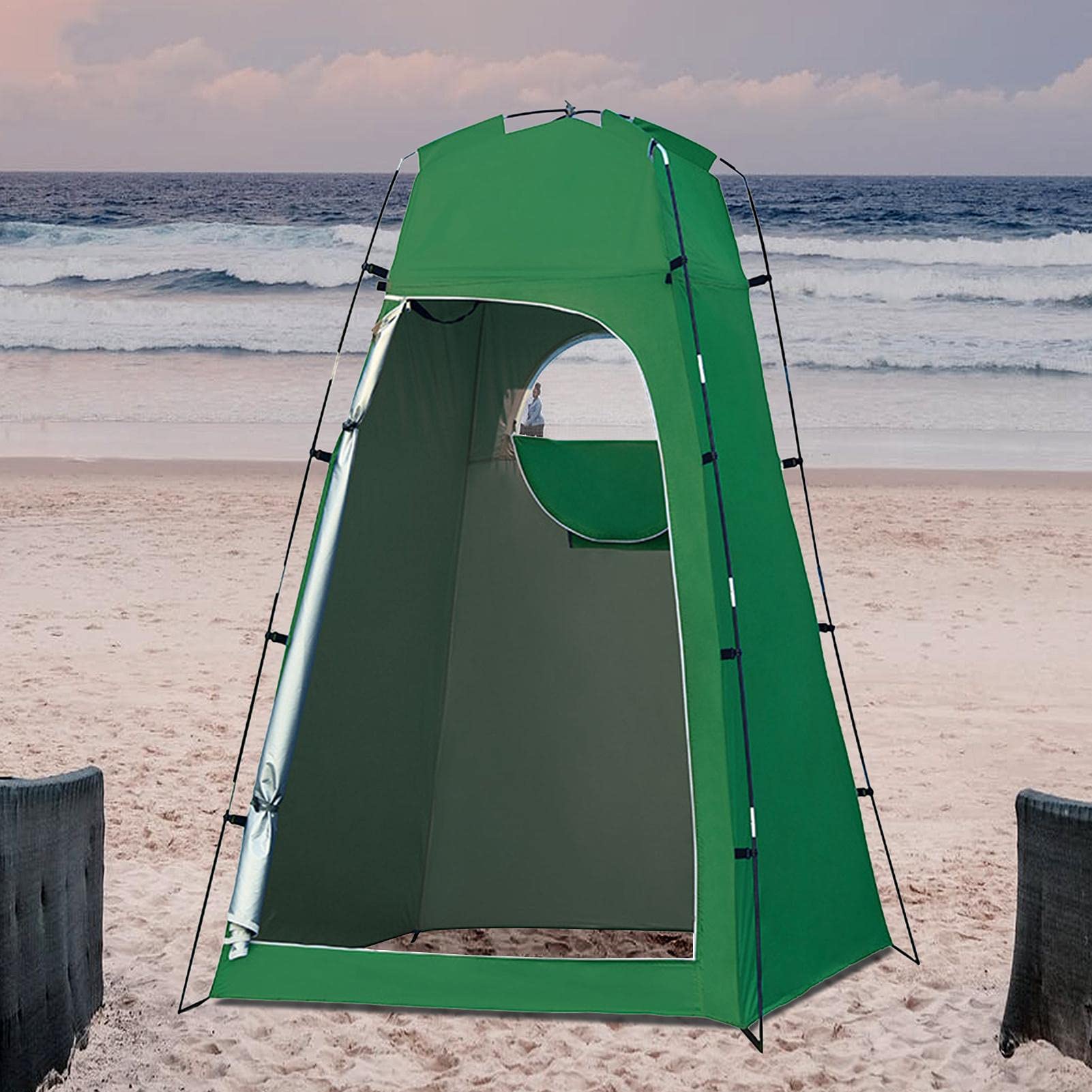 Camping Umkleidezelt Wasserdicht - Privatsphäre Zelt 130x130x210cm Für Dusche & Toilette