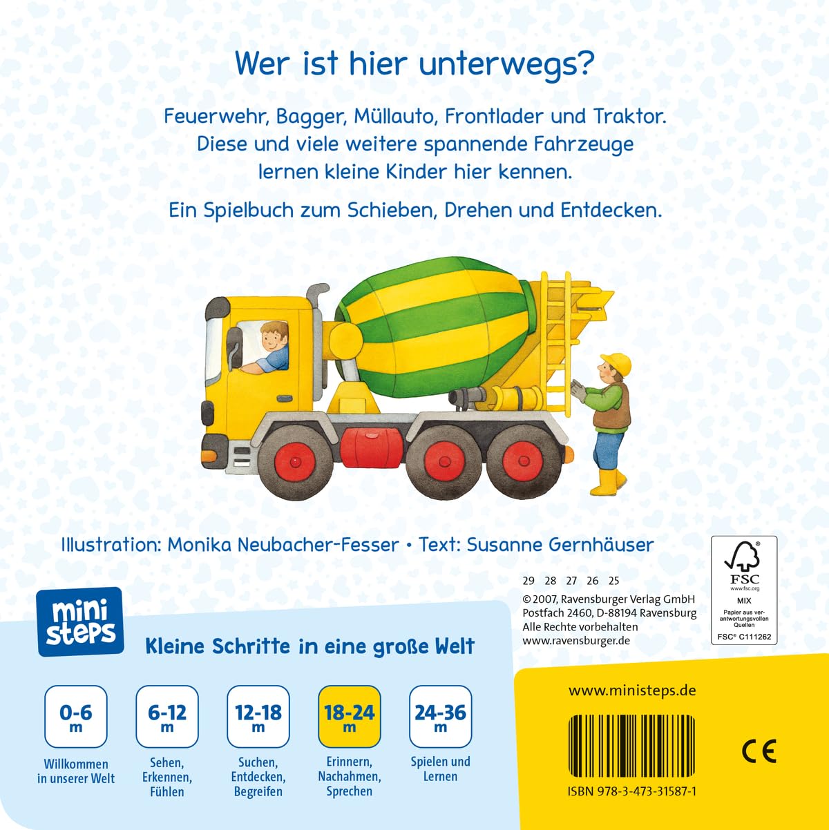 ministeps: Alles, was Räder hat: Mein erstes Fahrzeuge-Spielbuch. Ab 18 Monaten