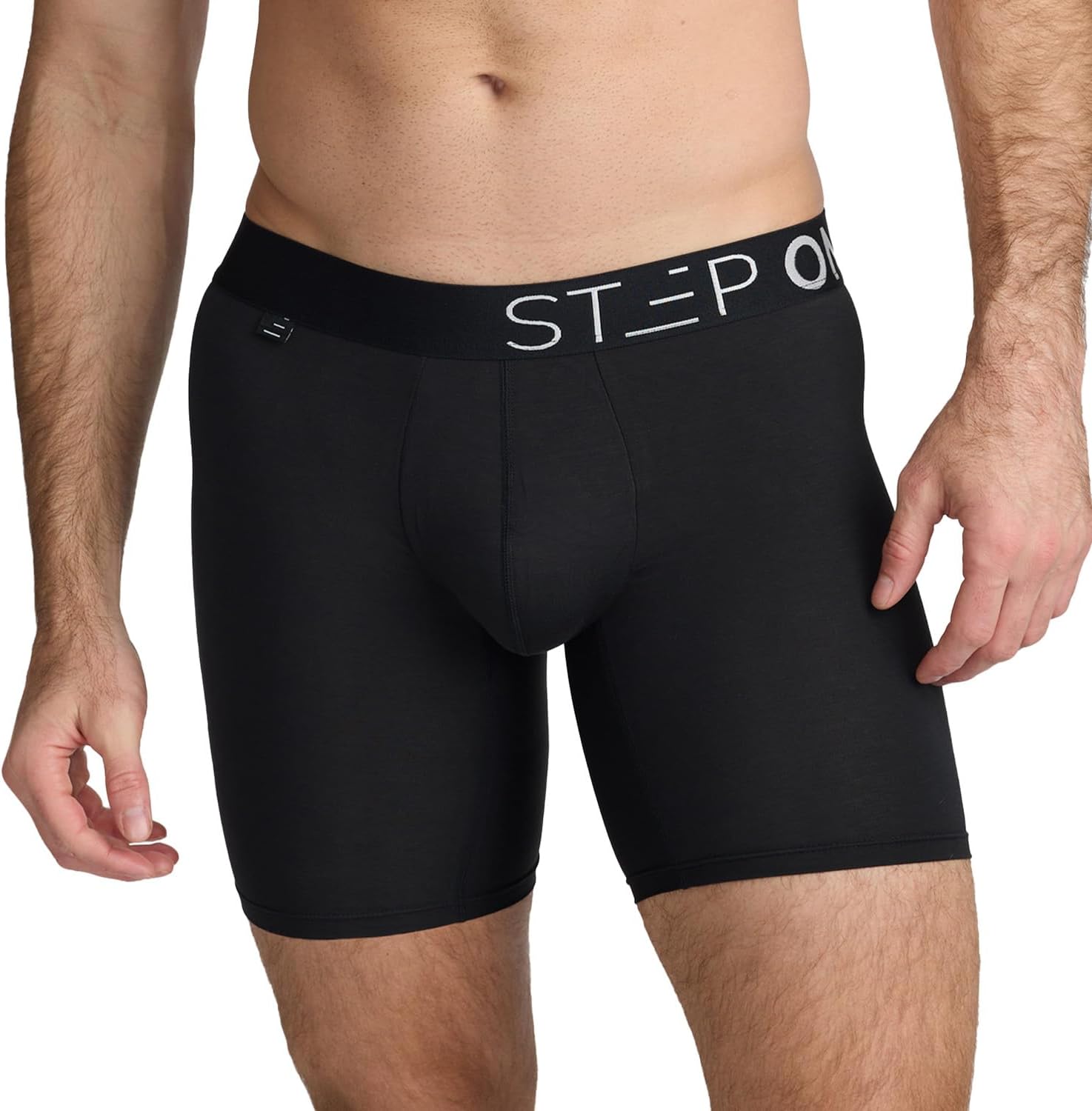 STEP ONE Mens Boxer Briefs, 1 Pair - Viscose from Bamboo Anti-Chafing Underwear, Comfortable Moisture-Wicking with 3D Pouch