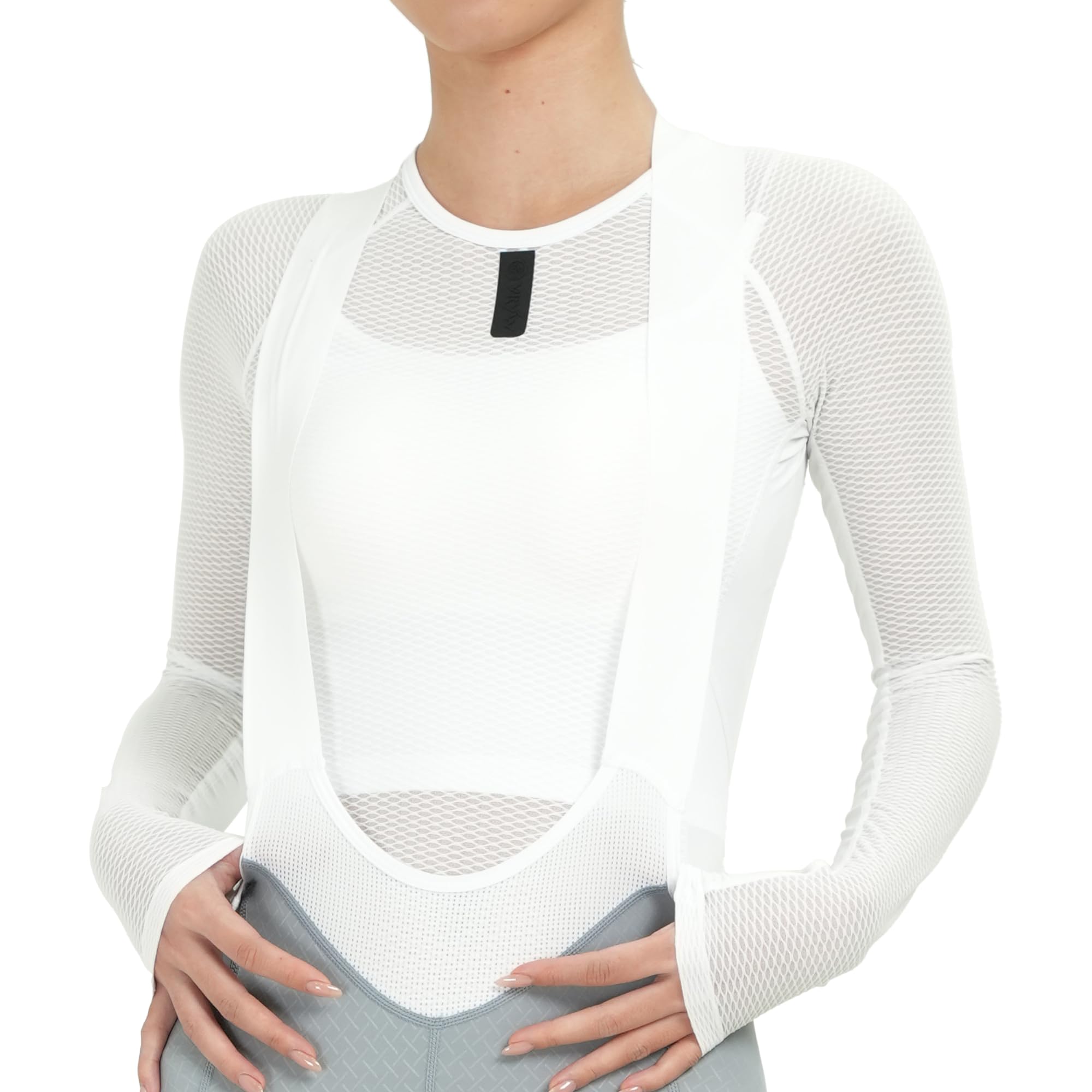 YKYWBIKE Radunterhemd für Damen, schnelltrocknend, ärmellos, Kompressions-Mesh-Unterhemd, atmungsaktiv, Biker-Shirt