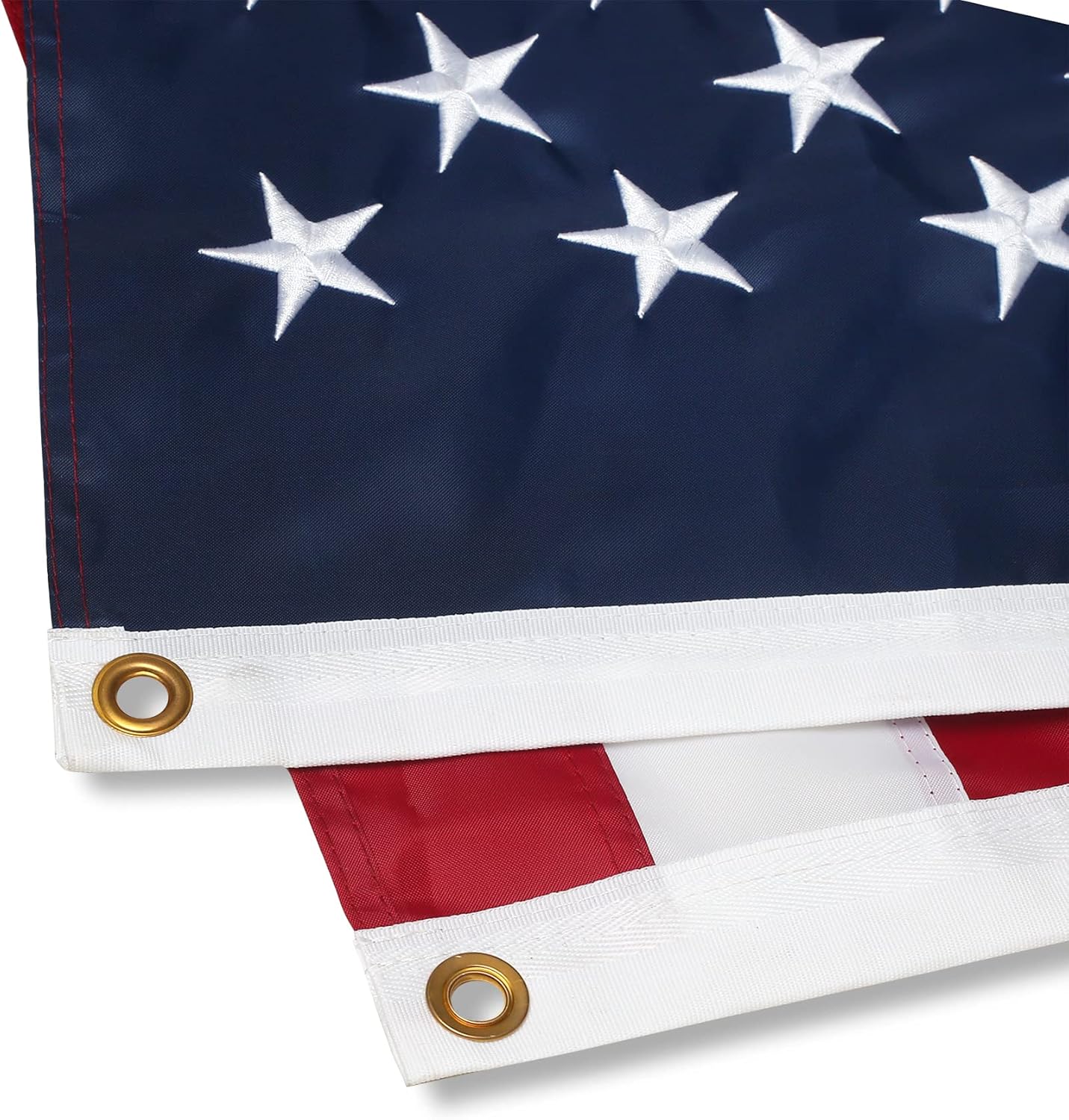 3x5 Feet USA American Flags and Thin Blue Line USA Flag Combo Pack,USA Police Flag Heavy Duty High Wind Fade Resistant, Embroidered United States Honoring Law Enforcement Officers Flags with Brass