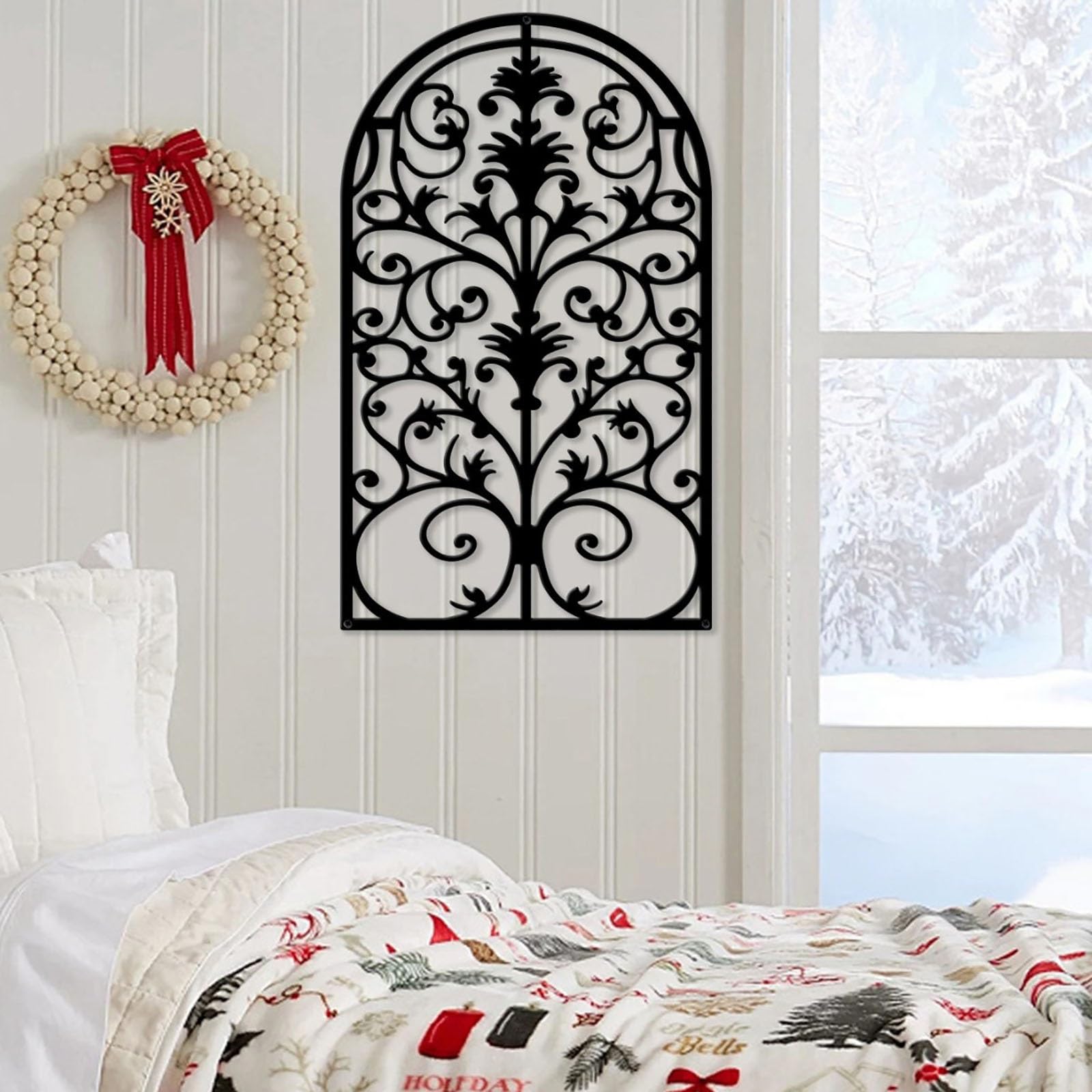Bellaa Metal Medallion Flower Wall Decor - 24 inch Large Bellaa Metal Medallion Flower Wall Decor - 24 inch Large