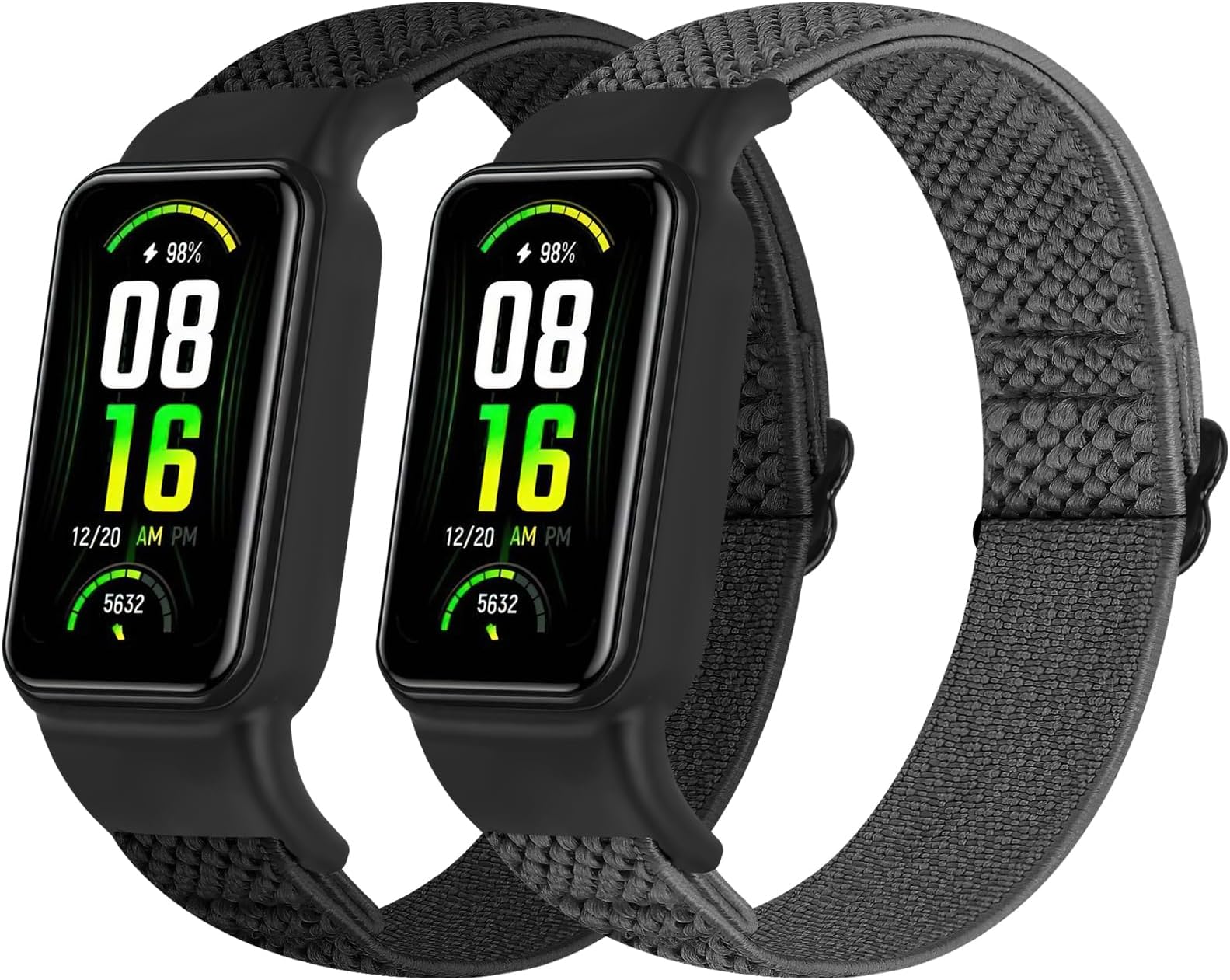 TumpCez Solo Loop Elastic Nylon Bands Only Compatible with Amazfit Band 7 Straps,Soft Adjustable Stretchy Sport Replacement Strap for Amazfit Band 7 for Men Women