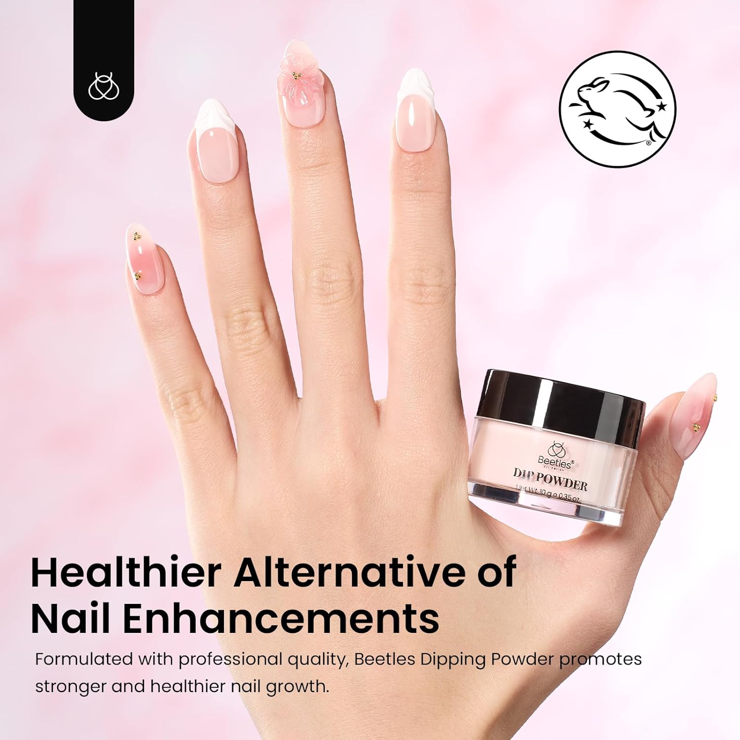 Beetles Pink Nude Dip Powder Nail Set, 20 Colors Neutral Jelly Pink Sheer Glitter White Dip Nails Powder Starter Kit, Jelly Effect French Nail Art Starter Summer Manicure Salon DIY Home Gift for Women