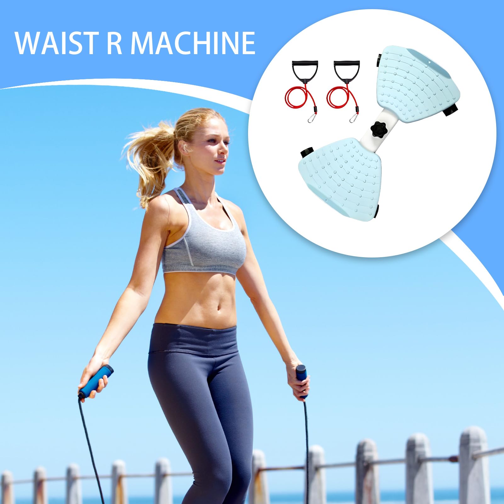 Tavola per esercizi con fasce per esercizi in vita, antiscivolo, portatile, attrezzatura per il fitness a casa, palestra, per uomini, donne, giovani