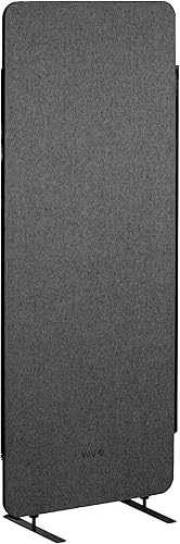 VIVO Panel de privacidad independiente de 24 x 66 pulgadas, divisor de cubículo, partición acústica de pared, panel individual de 24 pulgadas con