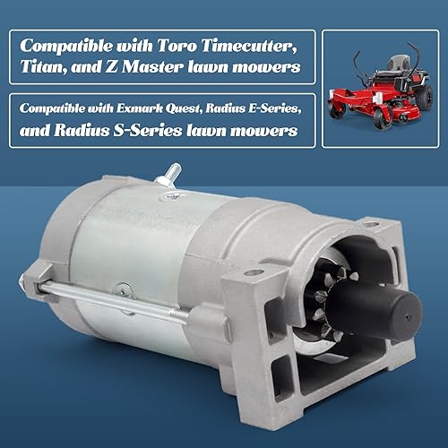 Miniatura 6 de 136-7880 Reemplazo del motor de arranque para Toro Exmark Timecutter Titan HD Z Master Quest Radius E-Series S-Series Cortacésped 2P77F Motores