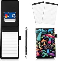 Vista 1 de Juego de 4 soportes para bloc de notas de tamaño de bolsillo, de piel sintética, mini bloc de notas con 2 bloc de notas pequeños y lápiz capacitivo