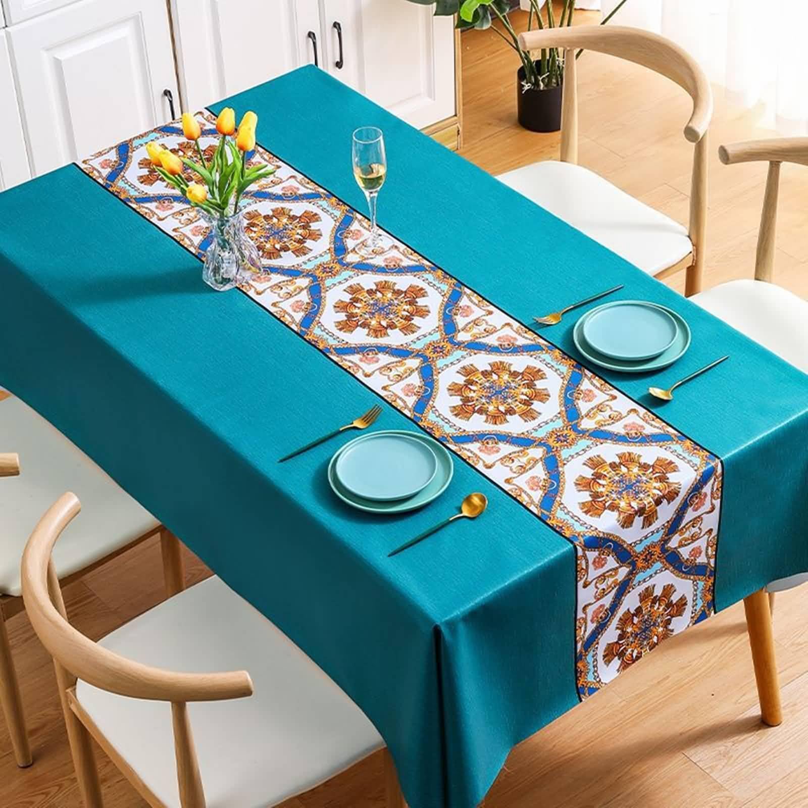 Nappe Anti Tache Imperméable Beydodo en PVC Protection Table 100x160cm