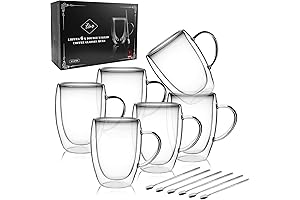 LIBWYS Insulated Double Wall Espresso Glasses