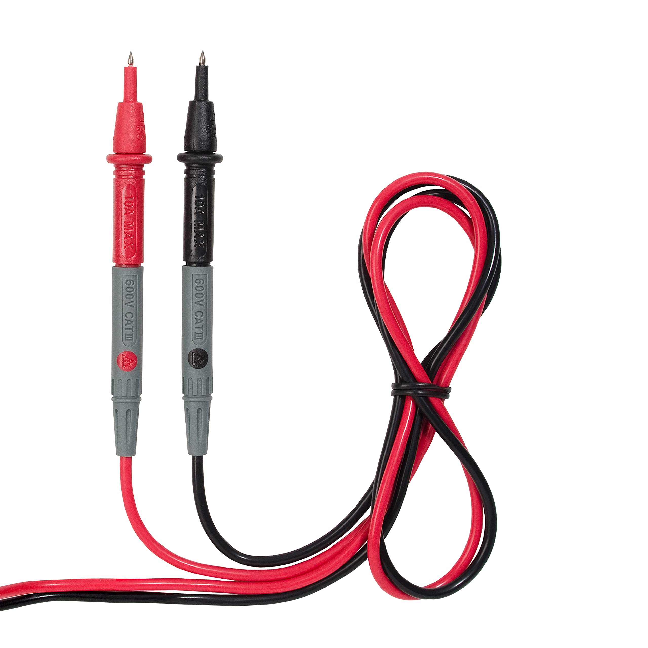 Voltmaster MCM 1 Pinza amperimétrica digital en miniatura CAT III 600 V (medición de corriente CA/CC, robusto, retención de datos, apagado automático, plástico ABS), negro/gris