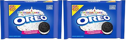 Birthday Cake Chocolate Sandwich Cookies, 1-17 oz Family Size package