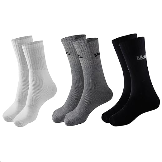 Kit 3 Pares Meias Cano Médio Curto Mash Algodão Felpa Atoalhada Unissex Adulto