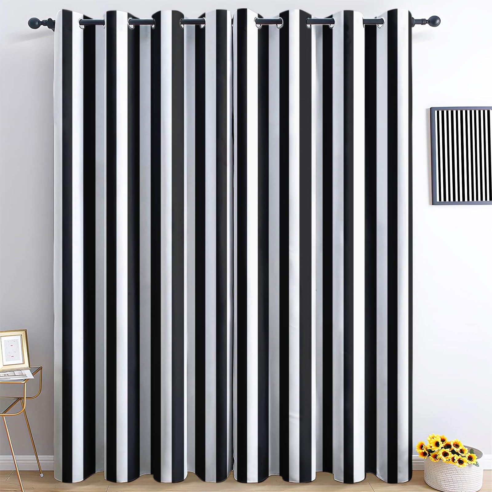 Rideaux occultants géométriques 140x160 cm pour une chambre moderne et cocooning