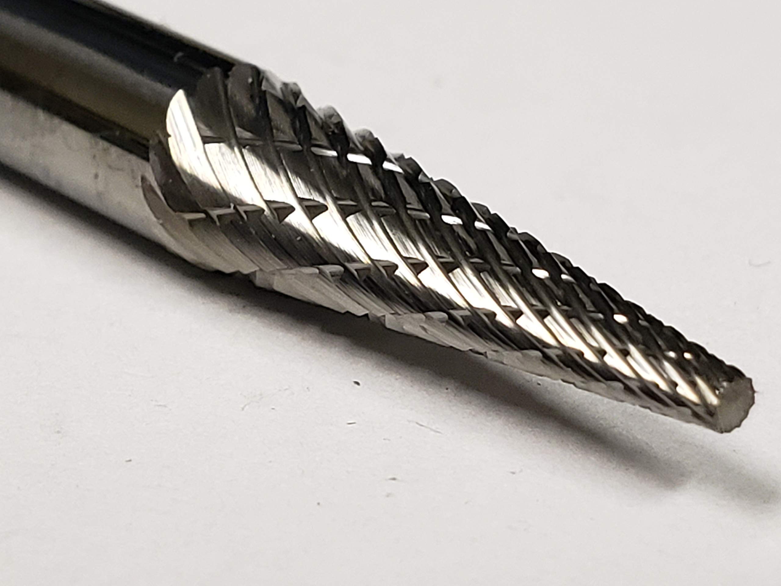 Alfa Tools B71234D Sm-2 Carbide Burr Taper Cone Pointed Double Cut