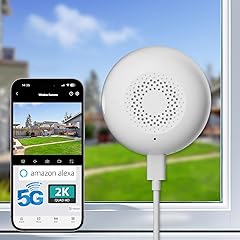 2K Window Camera, 5G & 2.4GHz WiFi Indoor Dome Camera for Home Security with Full Color Night Vision, Human/Motion Detection, Real-Time Alerts, 2-Way Audio, 24/7 Recording, Alexa Support