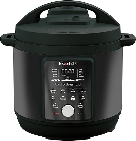 Instant Duo Plus Whisperquiet/Sessiz Çok Amaçlı Pişirici, 5.7 Litre Düdüklü Tencere, Yavaş Pişirici, Pilav Pişirici, Buharlı Pişirici, Sos Tavası, Sterilizatör, Yoğurt Hazırlayıcı, Sous Vide Cihazı