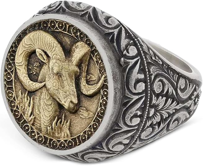 Aries Signet Ring, Zodiac Signet Ring, Aries Zodiac Ring for Men, Constellation Ring, Astrology Ring for Women, Aries Star Sign Ring