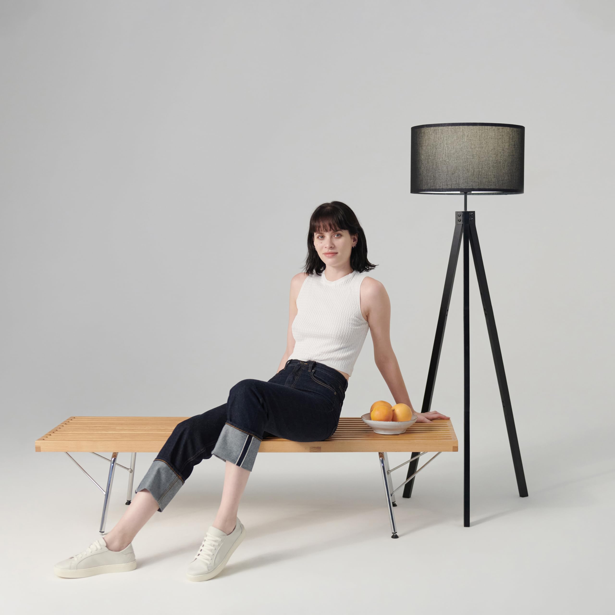 Brightech Eden Tripod LED Floor Lamp – Mid Century Dimmable Modern