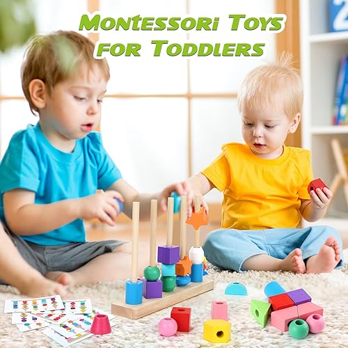 Miniatura 2 de Juguetes Montessori para niños y niñas pequeñas juguetes educativos para niños de 2, 3, 4 años, ideas de regalos de cumpleaños, juguetes de