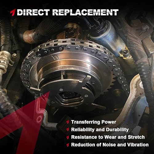 Miniatura 3 de Kit de cadena de distribución del motor y kit de reparación de fáser de leva, compatible con Ford Expedition, F-150, F-250, F-350 Super Duty,