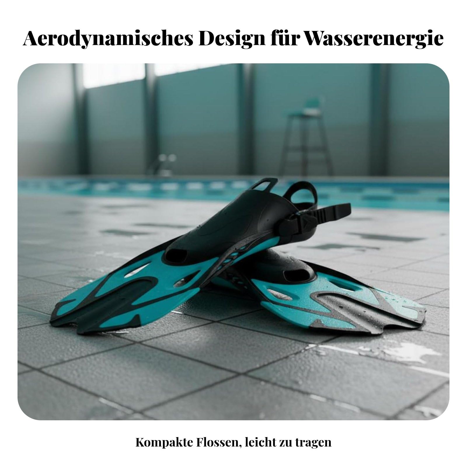 Qianly da Sub Nuoto Snorkeling Allenamento con Tasca Morbida E Cinghio Regolabile in PP E TPE Adatte per Allenamento in Piscina Leggera Turismo Balneare Uso Quotidiano