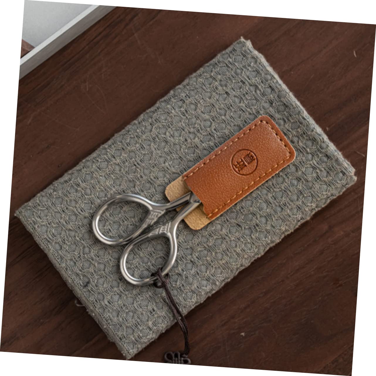 Beatifufu 5Pcs Leather Scissors Protection Cover Pouch Scissor Tool Storage Bags for Sewing Crafts Easy to Secure Belts Wear Resistant Material Convenient and