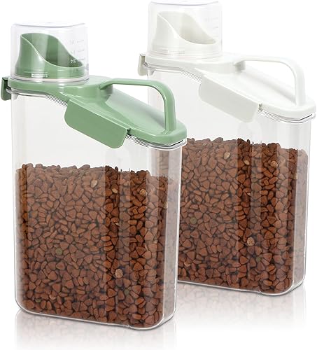 Miniatura 19 de TBMax Recipiente de arroz de 2 unidades, recipiente hermético para cereales, almacenamiento de avena con boquilla fácil de verter y práctico vaso