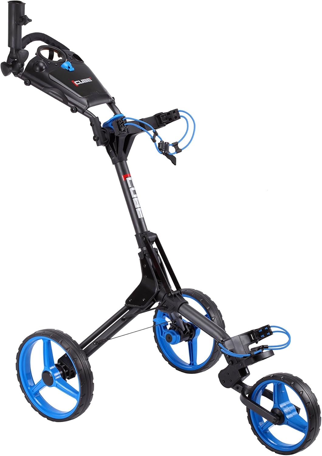 Cube Cart Golf Push Cart 3 Wheel, Smallest Folding Lightweight Golf