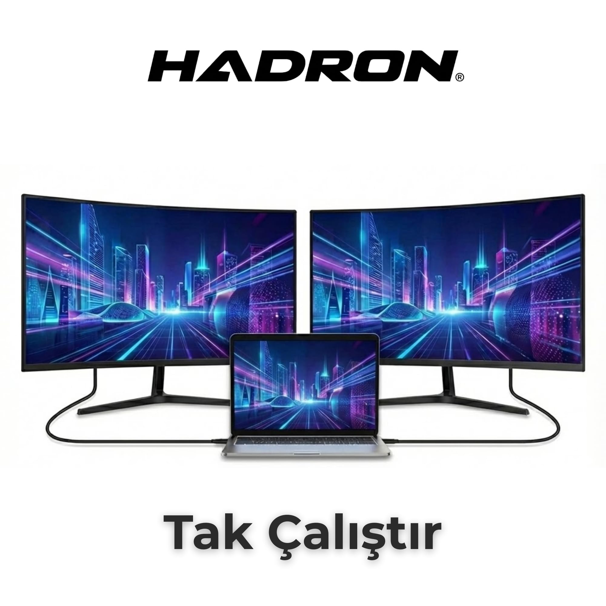 Hadron HDX7859 kabel USB-C na DisplayPort 1.4, 1,8 m - 8K 60 Hz, 4K 144 Hz, kompatybilny z Thunderbolt 3/4, aluminiowa obudowa ze złotymi końcówkami, 1,8 m