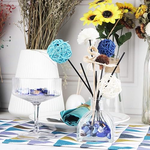 Miniatura 3 de Piedras pulidas de ágata blanca de 0.68 libras, piedras preciosas de cuarzo de cristal natural para decoración del hogar, relleno de jarrón,