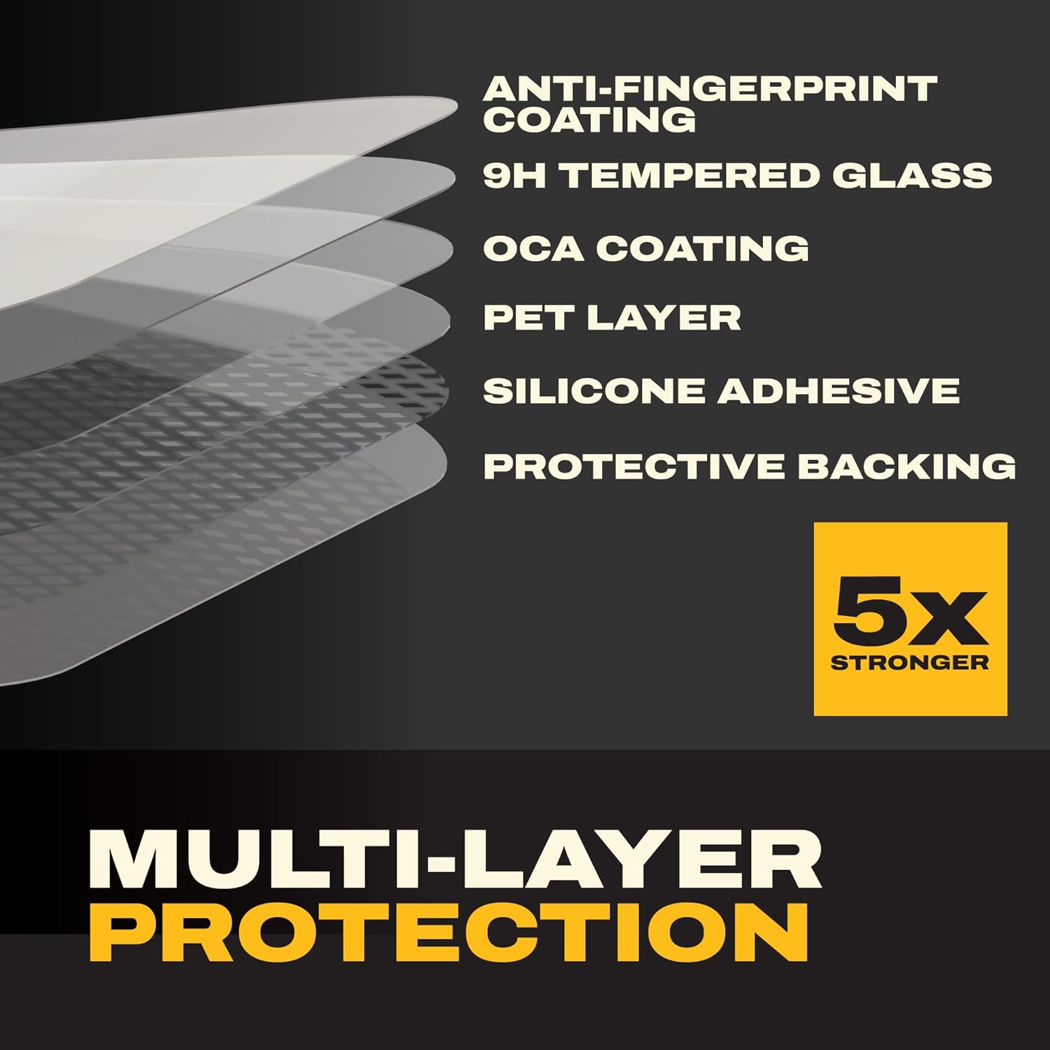 DEWALT Heavy Duty Glass Screen Protector Compatible with iPhone 17, 2 Pack Protective Tempered Glass Screen Shield, Oleophobic Case Friendly, Perfect Install Tool Included, HD Clear - Image 7