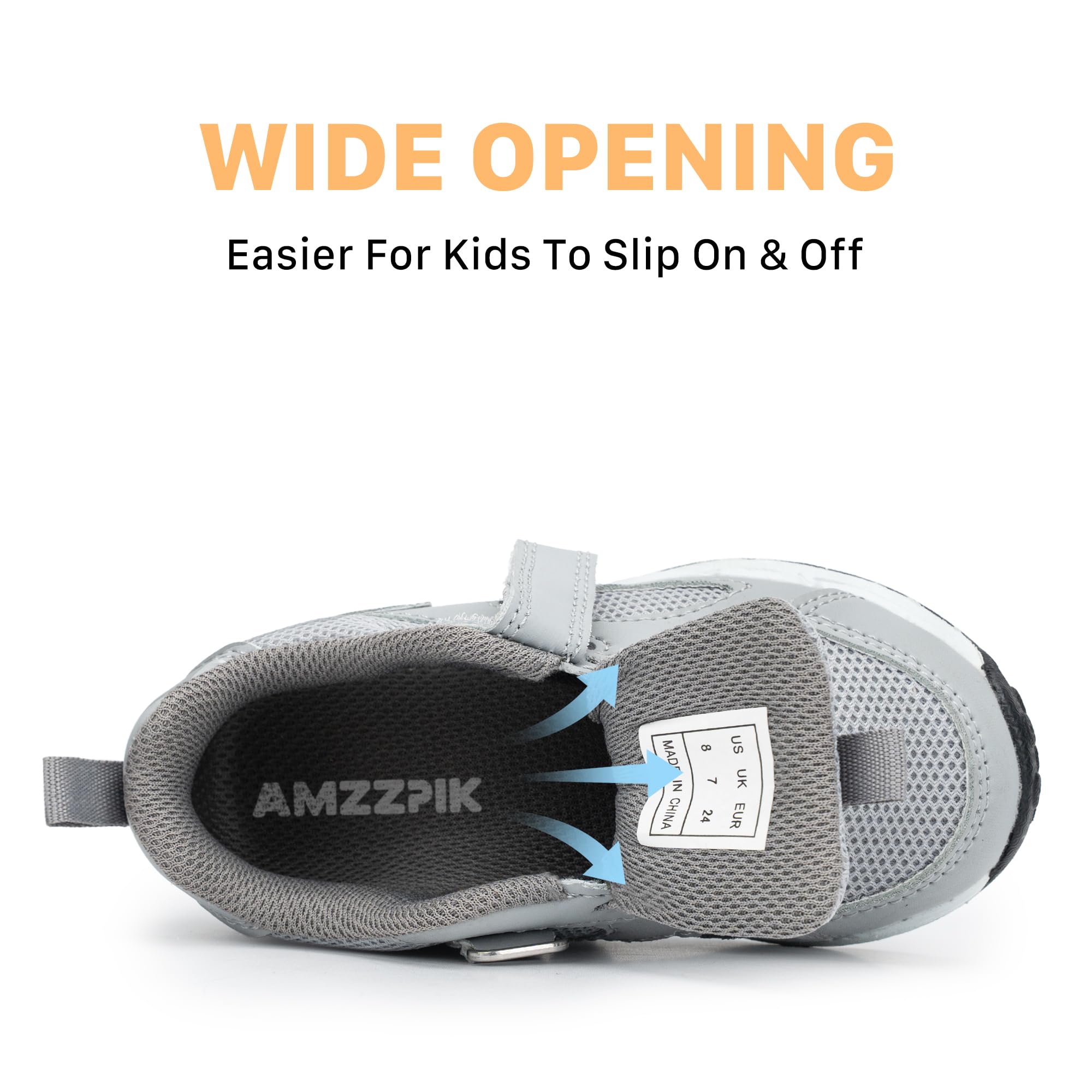 AMZZPIK Scarpe da tennis per bambini con luci a LED, per ragazzi e ragazze