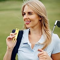 Vista 6 de Herramienta de reparación de Divot de golf portátil para doblar metal, tenedor Divot verde, herramientas de metal para golf, accesorios verdes