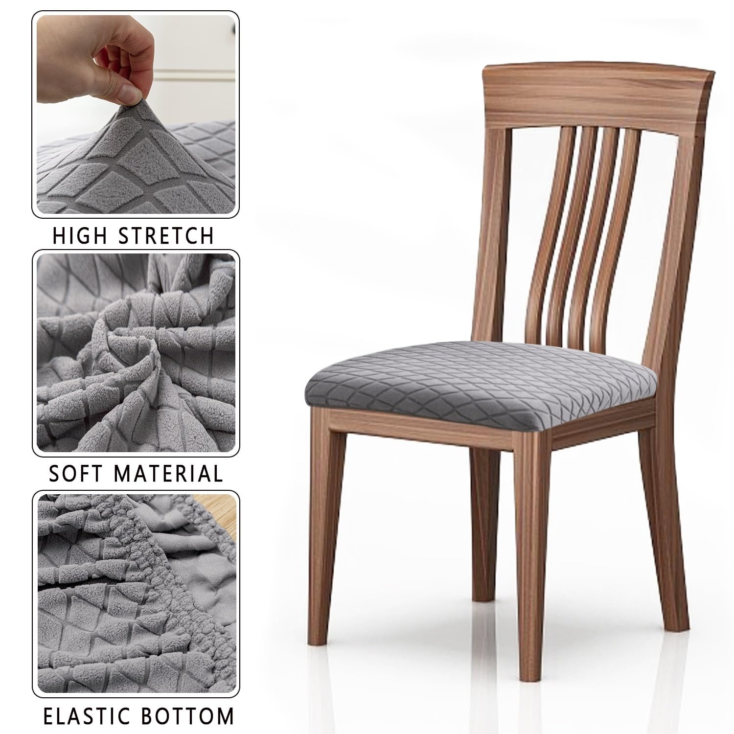 KCCRHIN Rivestimento Sedia Ufficio 2/4/6 Pezzi Office Chair Cover Copri Sedia Per Computer Coprisedia Ufficio Universale Copri Sedia Girevole Coprisedia Elasticizzati Per Domestico,B 1pcs