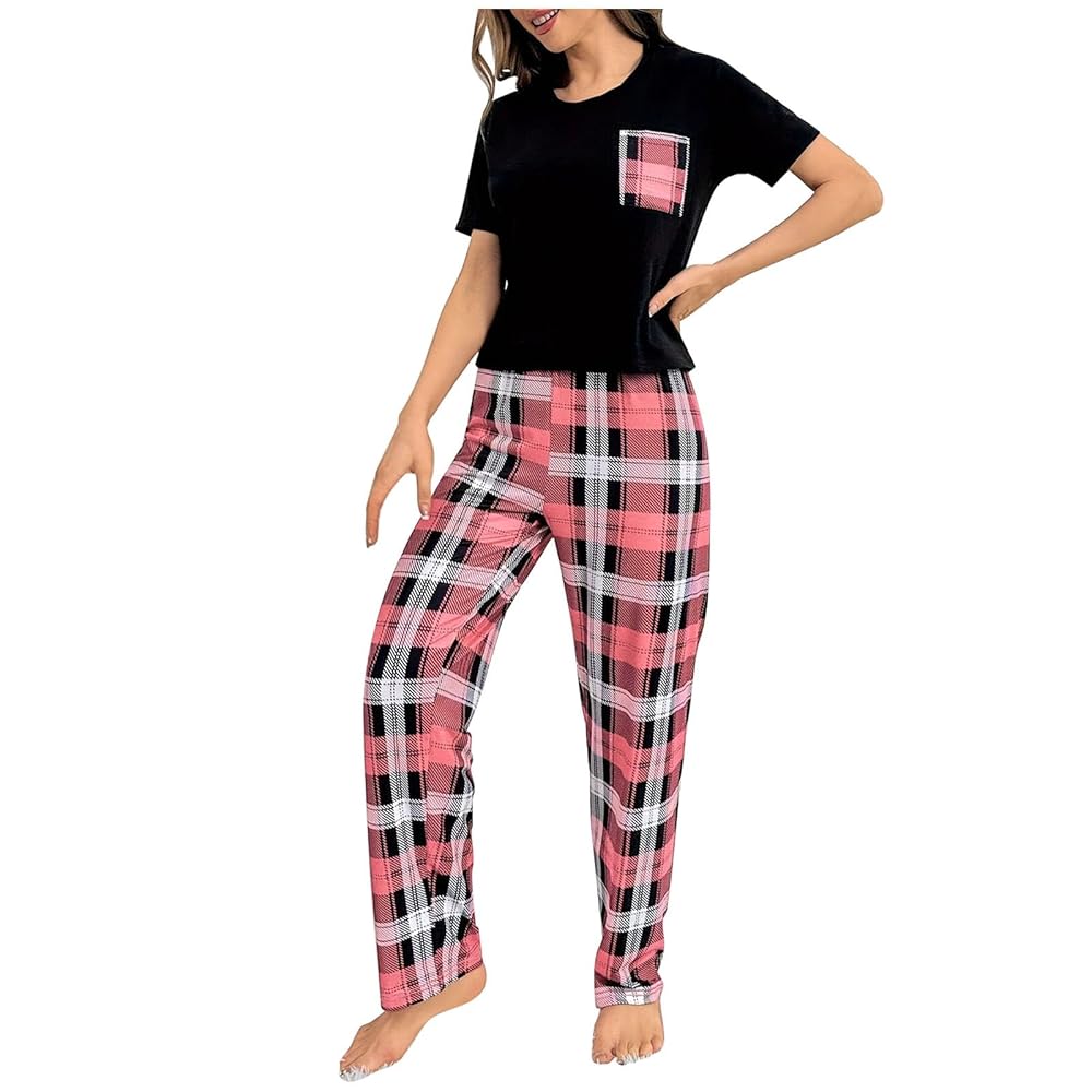 Pantaloni Pigiama Donna In Cotone - Comodi, Con Tasche, Motivo Quadri, Per Casa E Notte - Foto 6