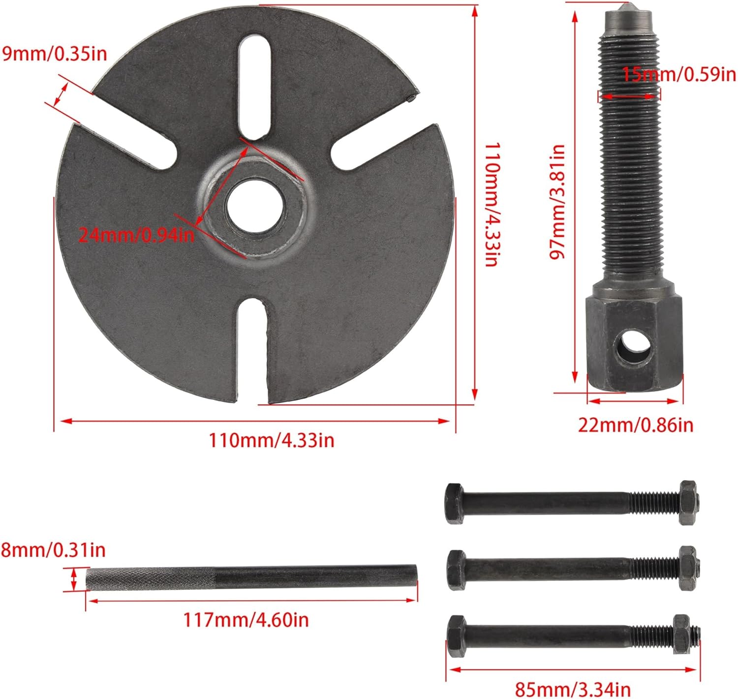 Motorcycle Flywheel Rotor Puller Tool Replacement Fit For Yamaha YBR125 SRZ150 YBR 125 SRZ 150 GY6 Repair Parts