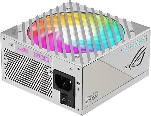 Miniatura 3 de ASUS ROG Loki SFX-L 850W Edición Platino Blanco (Fuente de alimentación totalmente modular, 80+ Platino, ventilador ARGB PWM de 120mm, Aura Sync,