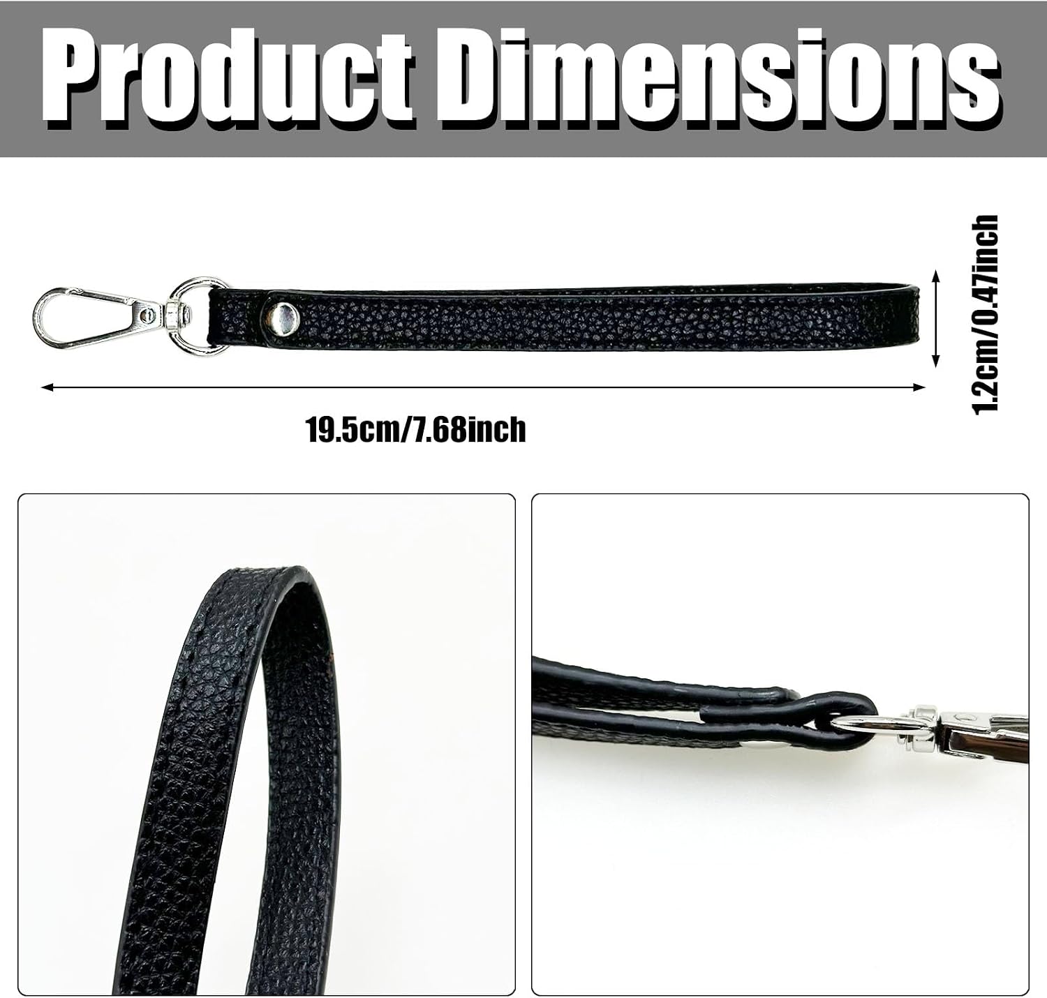 Wristlet Strap, Leather Wrist Lanyard Hand Strap Replacement