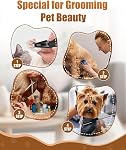 Dog Grooming Kit, 5-in-1 Professional Dog Clippers, Low-Noise High-Power Rechargeable Cordless Pet Grooming Kit, Suitable for Small Dogs, Large Dogs, and Thick-Coated Cats, Includes Comb, Clippers, and Nail Clipper