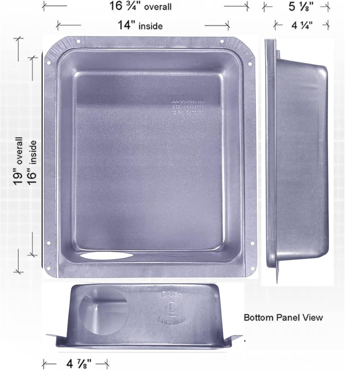 New Construction Dryer Box | Indoor Dryer Vent | Recessed Dryer Vent Box With Gas Port | Dryer Vent | Best Dryer Wall Vent Box Model 4D | Downward Dryer Vent | 2x6 Wall