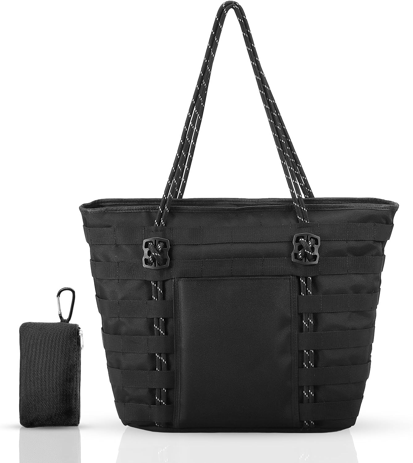 HUA ANGEL Large Tote Bag for Women, 21L Handbag With Zipper, Women Shopper Bag With Laptop Compartment Shoulder Bag - Image 3