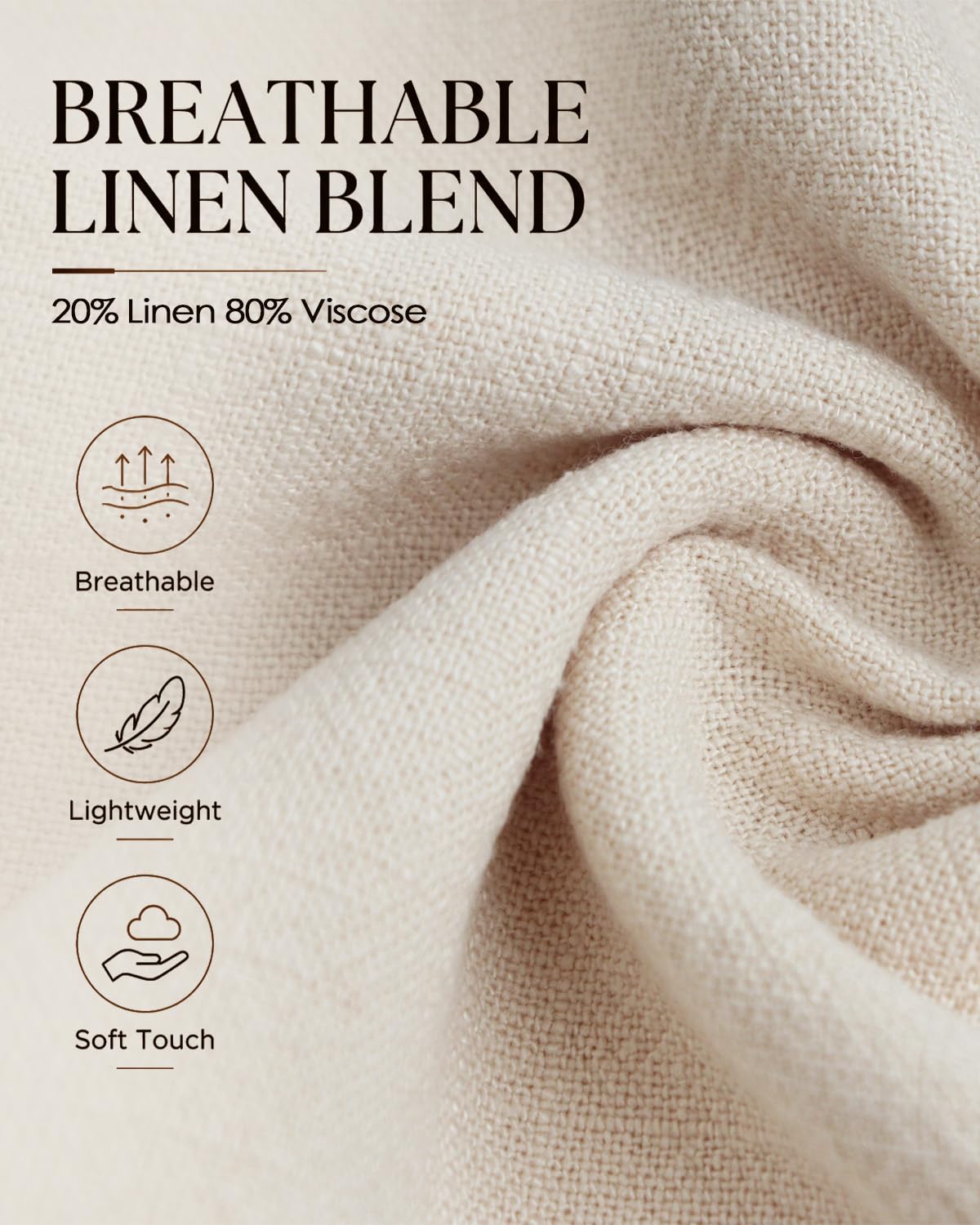 Zylioo Pantalon Palazzo en lin pour femme avec poches, coupe longue et jambes larges, décontracté, plage, voyage