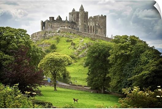 CANVAS ON DEMAND Rock of Cashel; Cashel County Tipperary Wall Decal, Castle Artwork