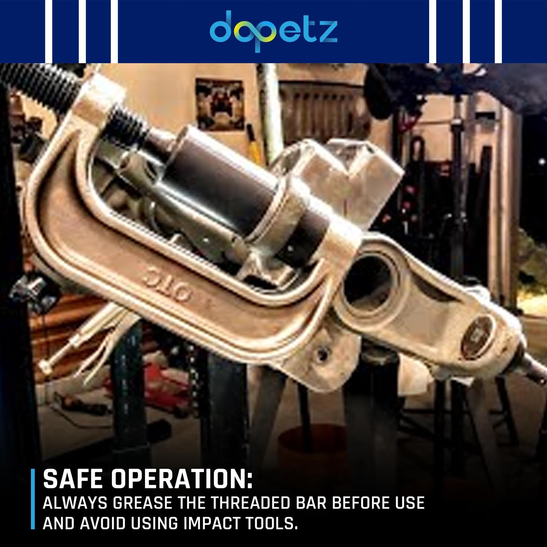 Dapetz® Dolna prasa do ściągania przegubów kulowych i zestaw narzędzi do usuwania połączeń U do Mercedes-benz W220, W211, W215, W219 G zacisk ze śrubą siłową dostarczany w walizce