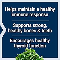 Vista 4 de Life Extension Vitaminas D y K con yodo de mar, soporte de hueso, cerebro, tiroides y arterial, sin OMG, una vez al día, sin gluten, 60 cápsulas