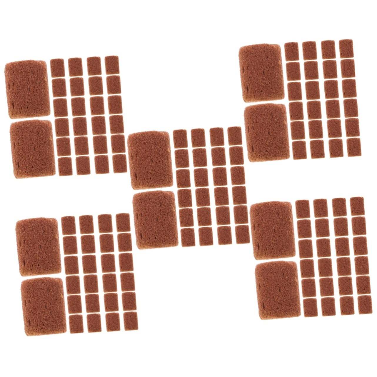 Kisangel Lot De 5 Blocs De Terreau Nutritifs pour Jardin Engrais pour Plantes De Balcon 100 Pièces X 5